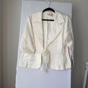 Xhilaration Women's Off-White Jacket XXL Romantic Wedding